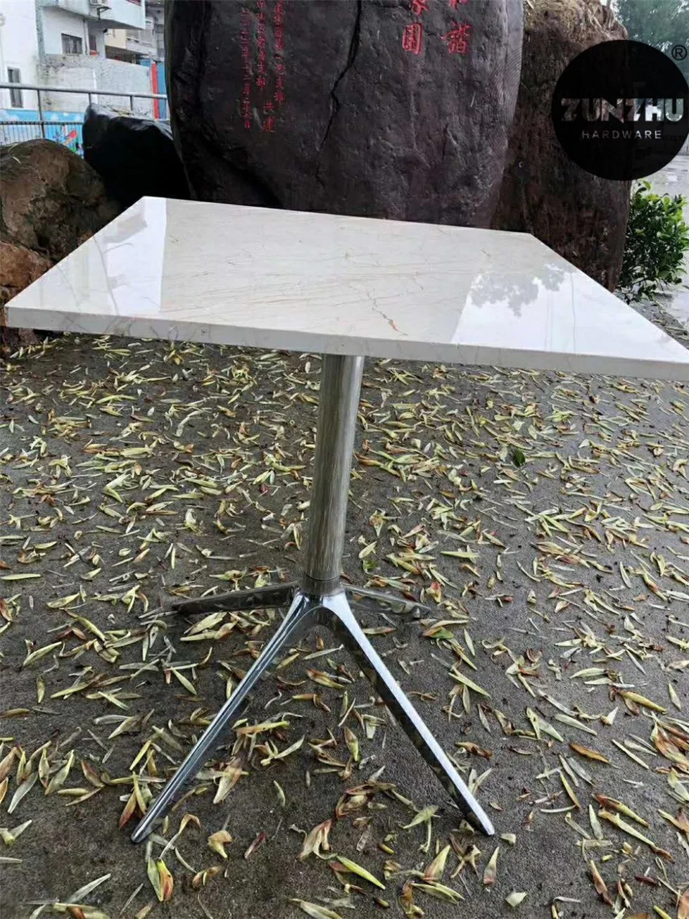 Metal Bolt Pipe Aluminum Cast Tulip Table Base Metal Cafe Table Legs Metal Base for Table