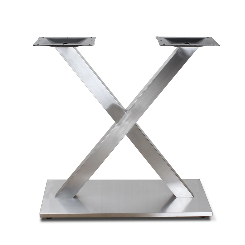 Customized with High Quality Shape X Modern Steel Table Base for Sale